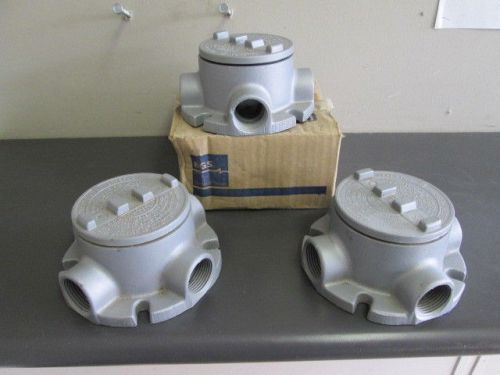 3 New Appleton GR-EFHC Series Conduit Boxes