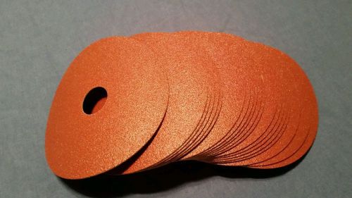 4 1/2&#034; x 7/8 80 grit resin fiber sanding disc, aluminum oxide 20 pieces for sale