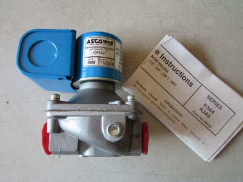 Asco k3a542t lp gas solenoid valve 110/120vac nos for sale