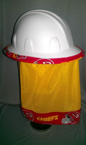 Hard hat neck shade neck protector quick dry mesh kc chiefs for sale