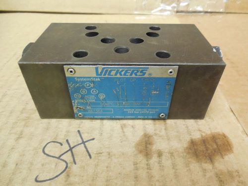 Vickers Pilot Operated Check Valve DGMPC-5-ABK-BAK-30 4570 PSI 315 Bar Used