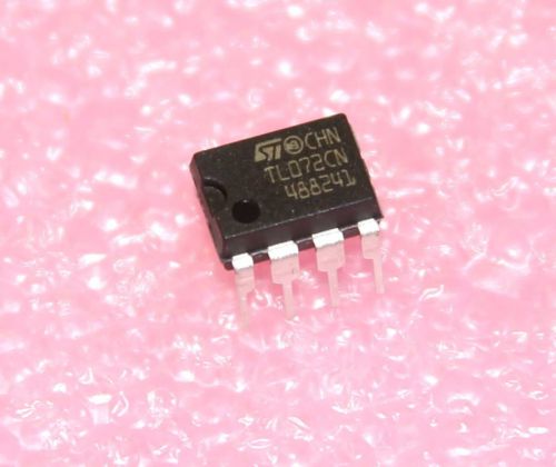 TL072 [x10]  Real USA Texas Instruments  FET OpAmp,  avoid Asian fakes! TL072CN