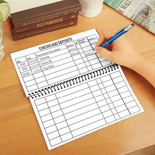 Jumbo Large Print Checkbook Register- Balancing Checkbook