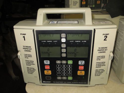 QTY of 2 Baxter Flo-Gard 6301 Infusion IV Pump