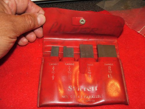 starrett parallels set of 4 s154s in case