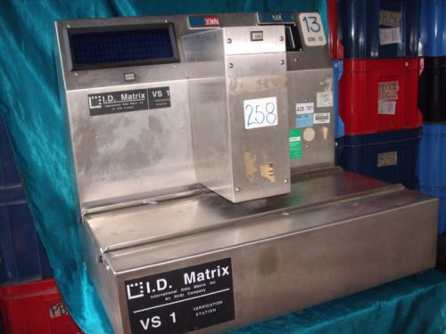 I.D. ID Matrix VS-1 VS1 Verification Station