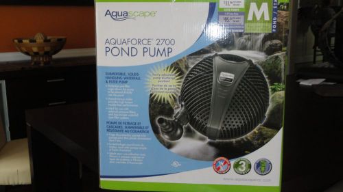 NEW AQUASCAPE AQUAFORCE 2700  Solids Handling PUMP Submersible POND WATERFALL