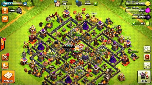 Paperclip + account Clash of Clans Android  Lvl 119 120 121 118 TH 11  coc Coc