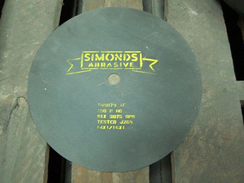 New Abrasive Saw Wheels 14&#034;x1/16&#034;x1&#034; Lot of 5 Max 3875RPM Cutting Wheel Cut-Off