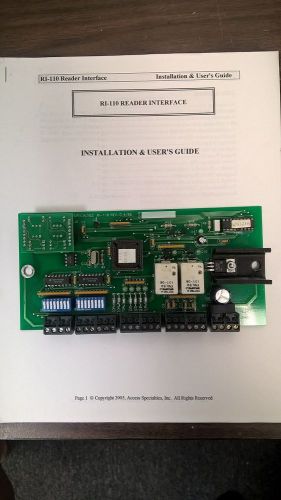 Access Specialties RI-110 Interface Card