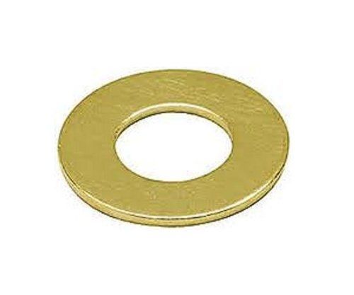 Small Parts Brass Flat Washer, Plain Finish, 1/2&#034; Screw Size, 0.56&#034; ID, 1-1/4&#034;