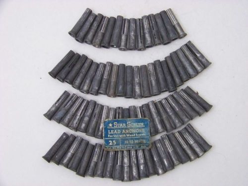 74 Pieces Star Scruin Lead Anchors (10-12-14-1 1/2) &#039;Nos&#034;