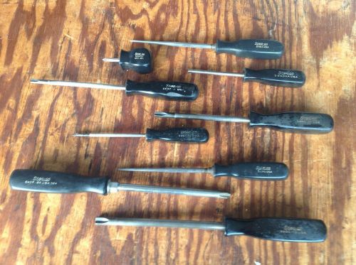 9 pcs Snap On Screwdrivers (19C)