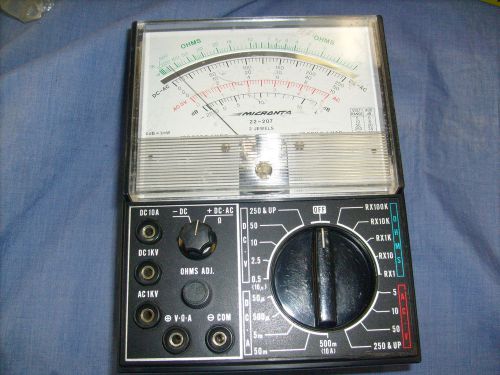 Micronta Multi Meter Tester RadioShack 22-207 28 Ranges / no extras