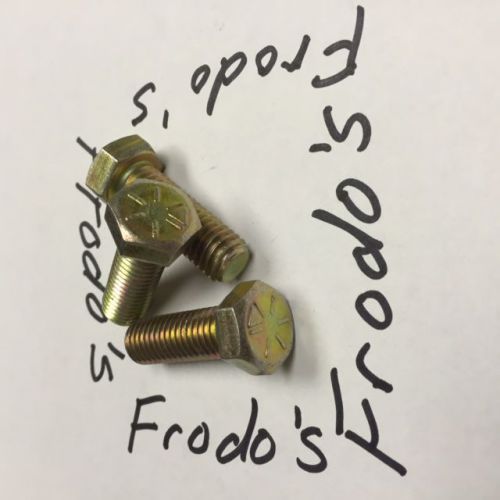 3/8-16 x 1-1/2  NC Hex Cap Screw Grade 8 Zinc &amp; Yellow 25 pounds worth