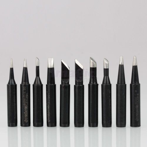 New 10pcs solder soldering iron tips 900m-t-i/b/k/2c/3c/4c/1.2d/1.6d/3.2d for sale