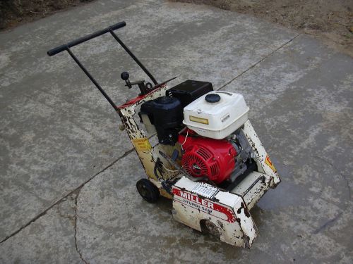 MILLER MINI 14&#034; Walk-Behind Saw Concrete Cutter Gas Powered Honda 13HP Engine