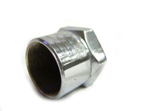 Only @SF GENUINE ROYAL ENFIELD STEERING STEM LOCK NUT CHROMED #110116-B