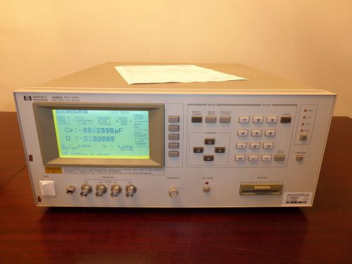 Agilent / hp 4285a 75 khz - 30 mhz precision lcr meter - fresh calibration! for sale