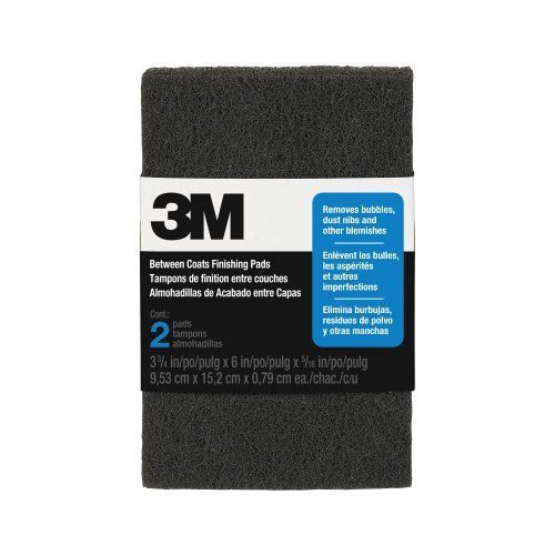 3M (10144NA) Between Coats Finishing Pad 10144NA, 6 in x 3 7/8 in, 2/pack