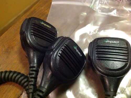 Lot of 3 impact prsm-hd3 speaker microphone  mototrbo xpr3000, xpr6000 xpr7000 for sale