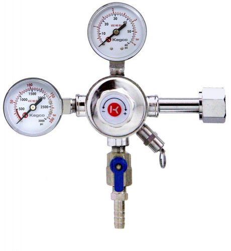 Kegco KC LH-542 Premium Pro Series Dual Gauge Co2 Draft Beer Regulator Chrome