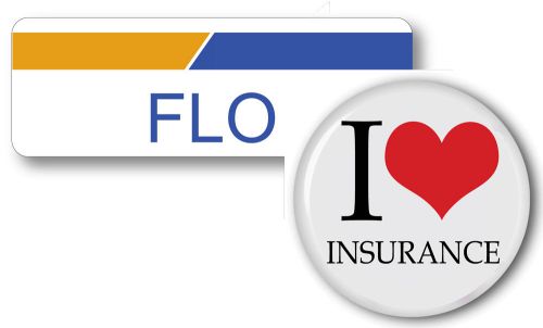 FLO PROGRESSIVE INSURANCE MAGNET NAME BADGE &amp; BUTTON HALLOWEEN SHIPS FREE