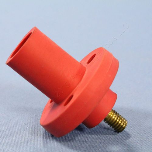 Leviton Red 15 Series Threaded Stud Cam Plug Receptacle 125A 600V Bulk 15R21-R