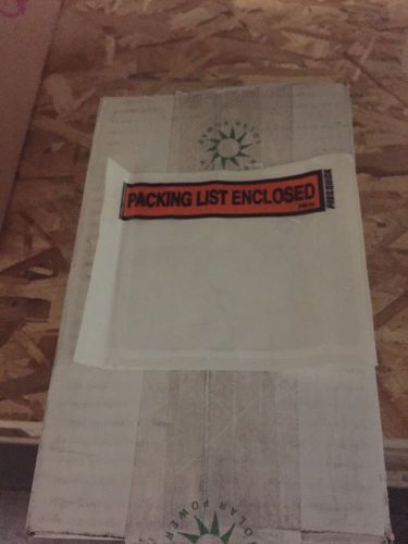 24 cases - packing list envelopes adhesive clear transparent, for shipping docs for sale