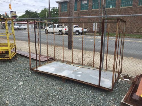 Large push cart 8 ft long x 4 ft wide, dolly warehouse shop garage industrial for sale