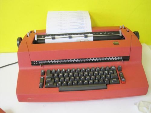 Ibm correcting selectric ii typewriter electric rare red retro vintage 1970&#039;s for sale