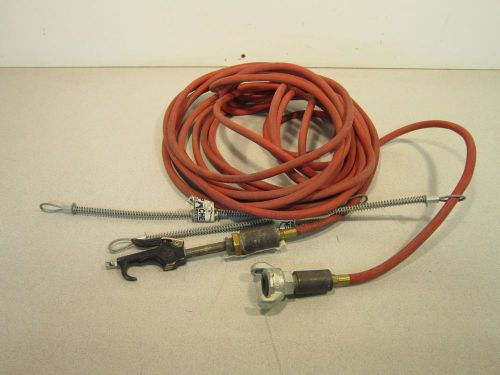 Dixon Air Hose with Blow Nozzle and Clamp Hose Coupling, Restraints, 50&#039; Long