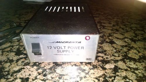 Vintage Micronta 12 Volt Power Supply Radio Shack Cat # 22-127 D works well.