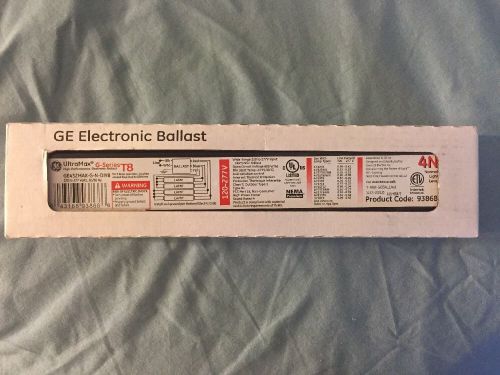 GE 4 Lamp T8 Multi-Volt Ballast GE432MAX-G-N-DIYB New 4N 93868 F32t8 F28t8 F25t8