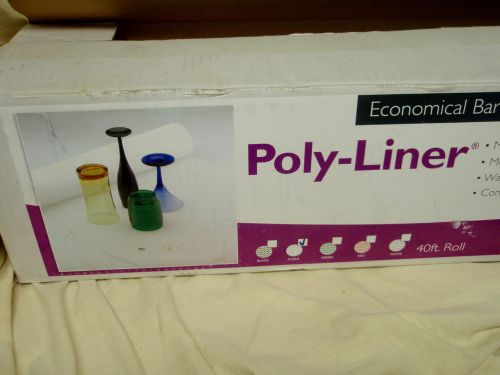 Nib san jamar pl-0403 40&#039; x 2&#039; clear poly-liner mesh bar shelf liner aeroliner for sale