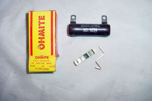 NOS Ohmite Resistor - 50,000 ohms, 25 Watts