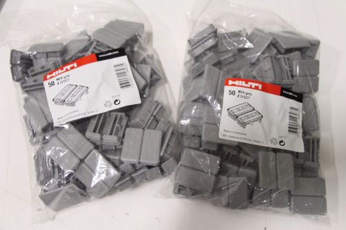 Lot of (100) Hilti 313377 Strut End Caps (2 Packs) Factory Sealed