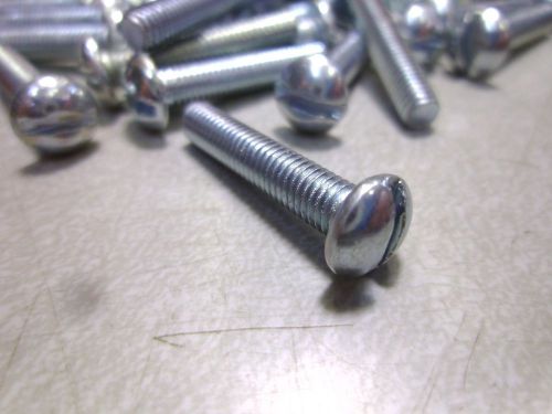 ROUND HEAD  MACHINE SCREW 10-32X1 ZINC PLATED STEEL QTY 65  #60365