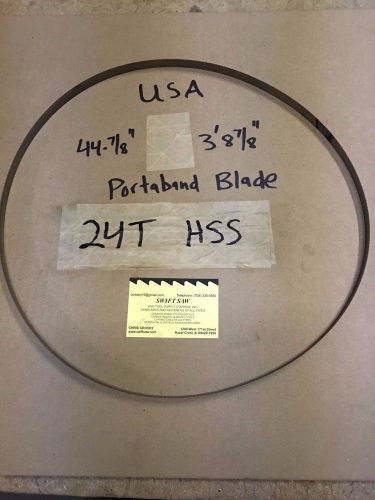 24pcs: 44-7/8&#034; (3&#039;8-7/8&#034;) X 1/2&#034; X .020 X 24T HIGH SPEED PORTABAND SAW BLADE USA