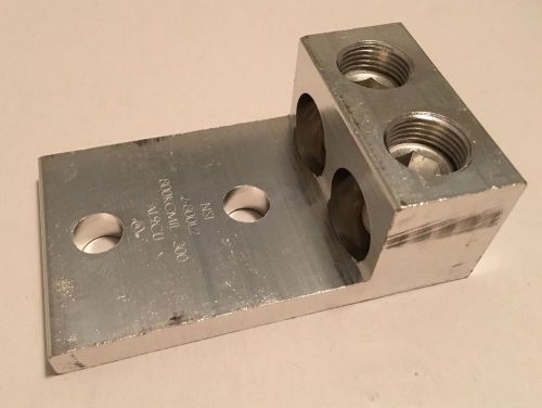 Nsi 2-800l2 mechanical panel board lug 600 volt 800-300 mcm 1/2&#034; bolt aluminum for sale