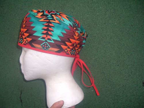 Scrub Cap made in Wild Zig Zag Design