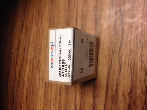 New 10pc Ferraz Shawmut ATDR25 Amp Fuses Bussmann CC-25 Class CC 600V NIB