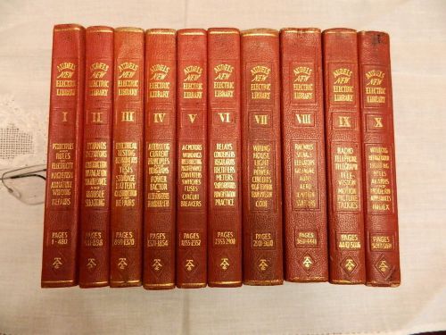 Audele&#039;s 1929 New Electric Library Volumes 1 - 10