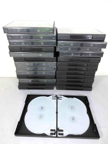 26 pcs New Multi 6-Disc Black Standard XBox 360 Game Movie CD DVD Case