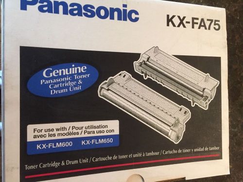 GENUINE KX-FA75 KXFA75 FAX TONER DRUM COMBO NIB