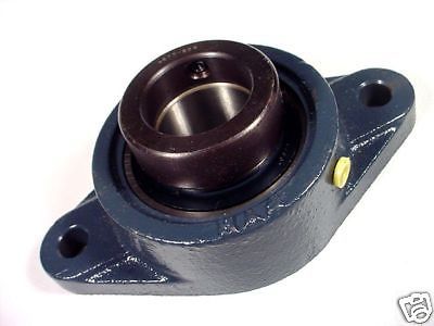 NEW FLANGE BEARING W/NA207-23 BORE 1.430, 2 BOLT 1/2&#034; HOLES #NFL207 HOUSING