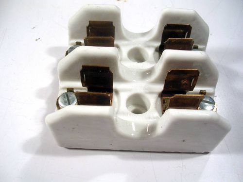 MULTI UNION PORCELAIN BASE CARTRIDGE  FUSE HOLDER NEW