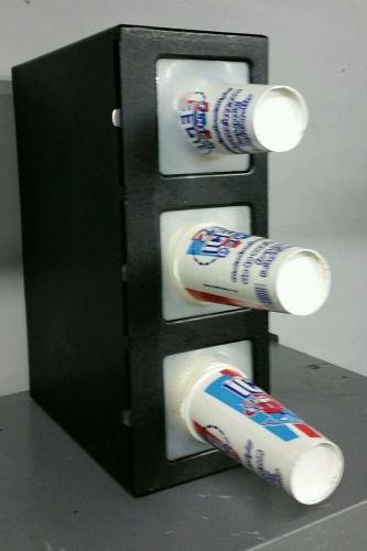 3 cup dispenser, used, excellent condition, fits various cup sizes, 21&#034; height for sale