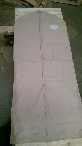 50  CASES Of 100 54&#034; TAN VINYL GARMENT BAG COVERS 5000 BAGS for Retail Packaging