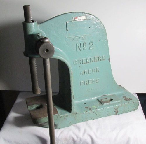 2 TON ARBOR PRESS NO 2 GREENERD NEW HAMPSHIRE USA